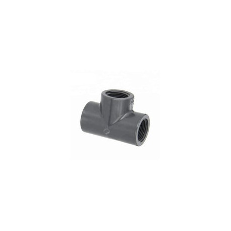 TEE PVC C80 RH 1/2
