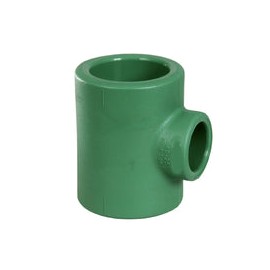 TEE REDUCCION POLIPROPILENO FUSION VERDE 3/4 X3/4 X1/2