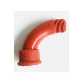 CURVA NIPLE POLIPROPILENO RM/RH ROJO