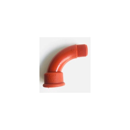 CURVA NIPLE POLIPROPILENO RM/RH ROJO