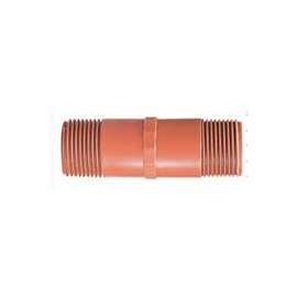 NIPLE POLIPROPILENO XRC C/TUERCA ROJO