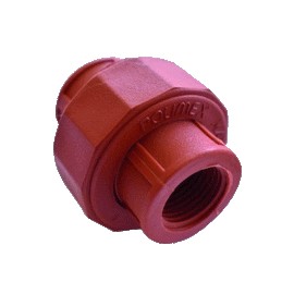 TUERCA UNION POLIPROPILENO RH ROJO