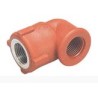 CODO POLIPROPILENO C/INS METAL RH ROJO