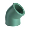 CODO 45 POLIPROPILENO FUSION VERDE