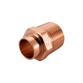 ADAPTADOR T MACHO REDUCCION COBRE