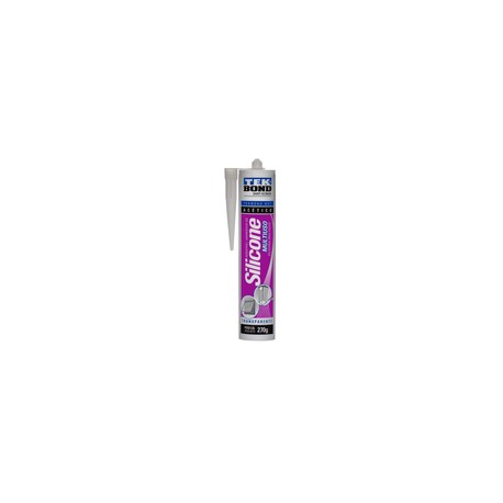 SILICON 100% MULTIUSOS 270G CARTUCHO TRANSPARENTE TEK BOND