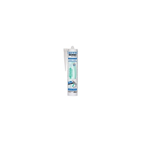 SILICON BAÑO Y COCINA 300ML CARTUCHO BLANCO TEK BOND