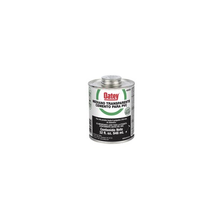 CEMENTO OATEY PARA PVC MEDE NEGRO TRANS
