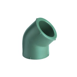 CODO 45 POLIPROPILENO FUSION VERDE