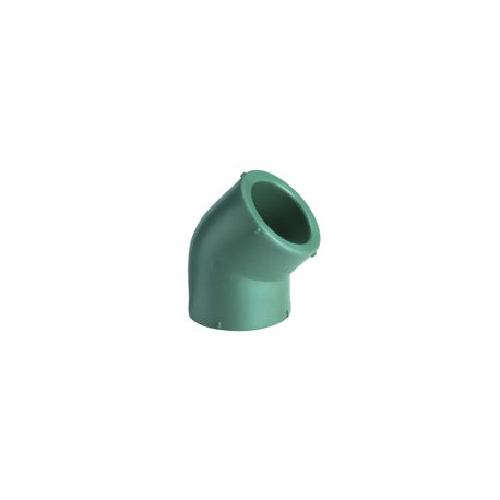 CODO 45 POLIPROPILENO FUSION VERDE