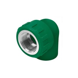 CODO 90 CON ROSCA POLIPROPILENO FUSION VERDE