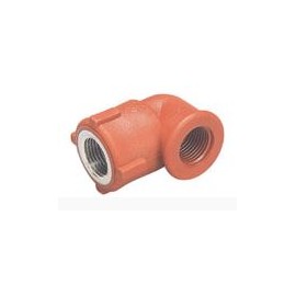 CODO POLIPROPILENO C/INS METAL RH ROJO
