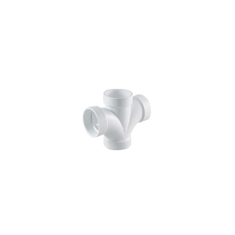TEE DOBLE PVC SANITARIO CEM