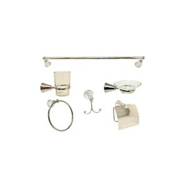 JUEGO ACCESORIOS PARA BAÑO RENS CROM EKON 60112