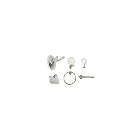 JUEGO DE ACCESORIOS PARA BAÑO CASPE CROM EKON 60113