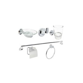 JUEGO DE ACCESORIOS PARA BAÑO GENOA CROM EKON 60110